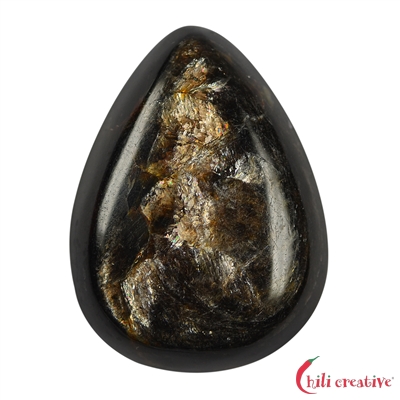 Cabochon Freefrom Muskovit Glimmer groß ca. 25x40 mm