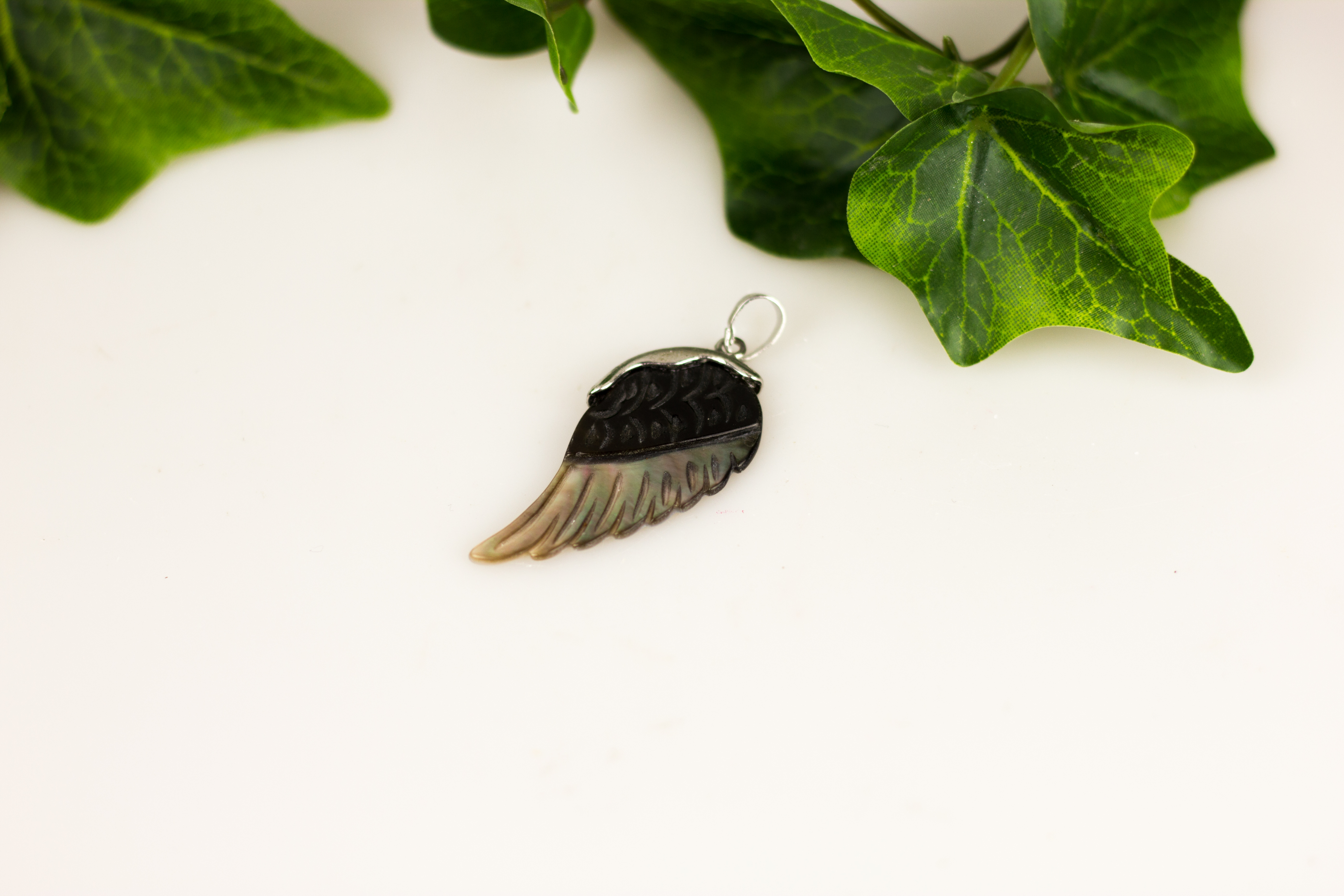 Perlmutt Flügel Anhänger