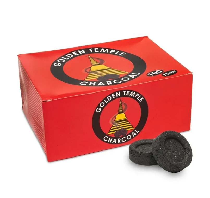 Holzkohletabletten Golden Temple -- 3.3 cm