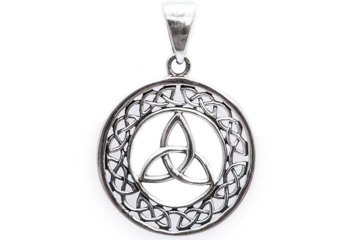 Schmuck Anhänger - TRIANA - 3,4 cm  - Keltische Dreiheit - Silber