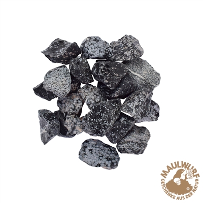 Schneeflockenobsidian rohstücke ca. 100 g