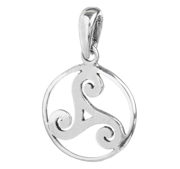 Schmuck Anhänger - RINA - 2.3 cm - Keltische Triskele - Silber