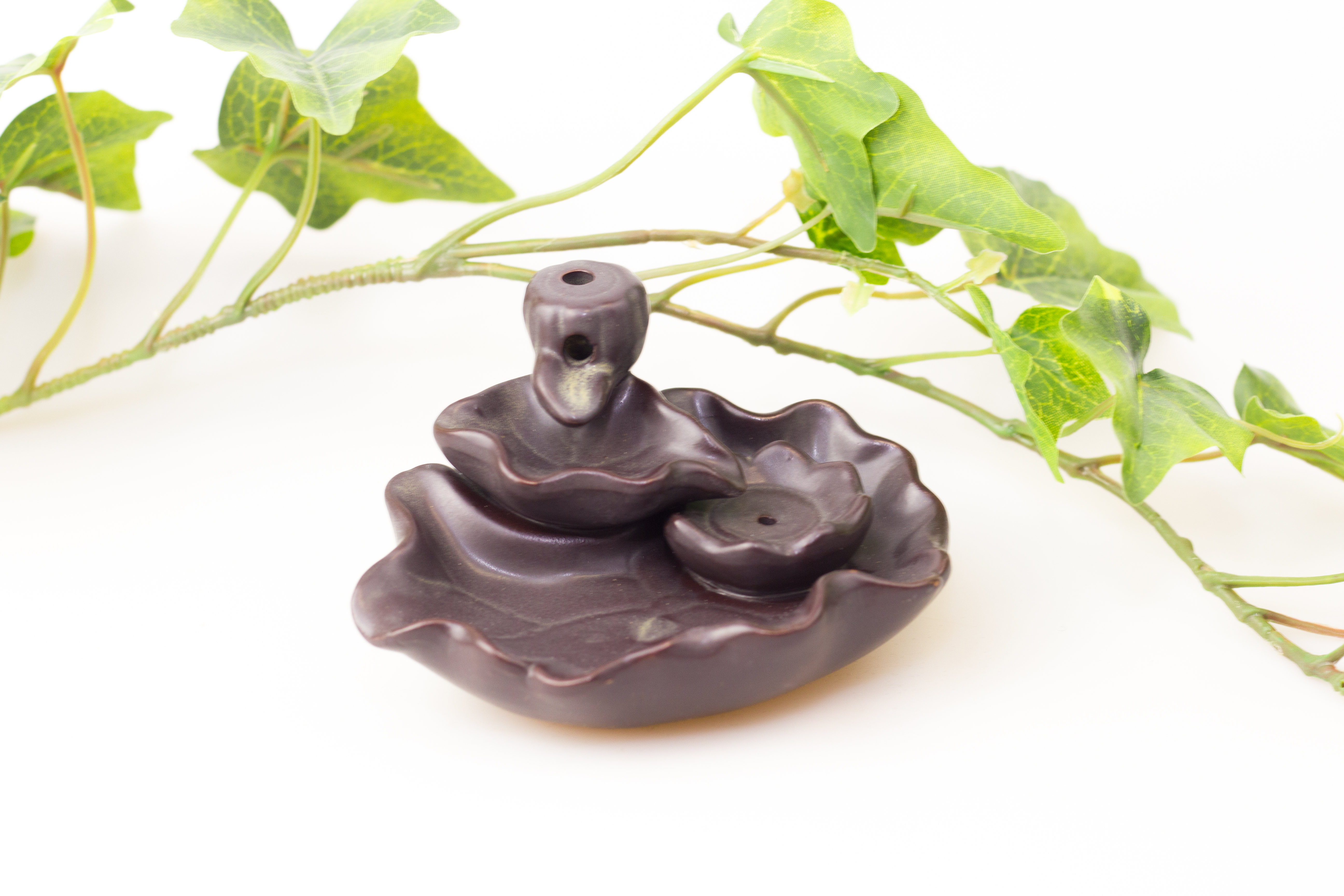 Rückfluss Wasserfall Weihrauchbrenner Lotusteich - 11x8x6 cm